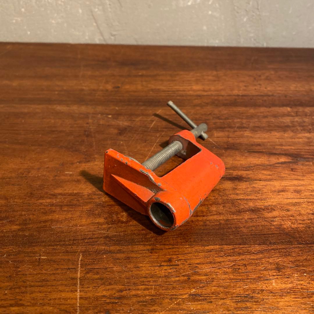 昭和レトロ フレキシブルアーム照明 卓上 万力付き インダストリアル