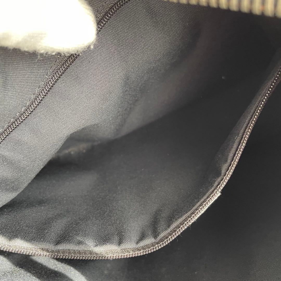 ✨極美品✨　GUCCI ショルダーバッグ　ggキャンバス　レザー　黒