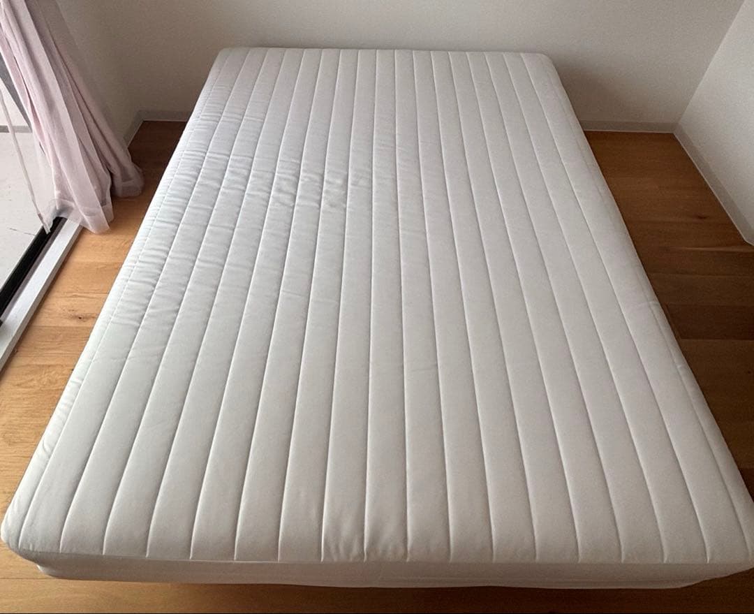 無印良品　脚付マットレス　ポケットコイル　ダブル　送料込　美品