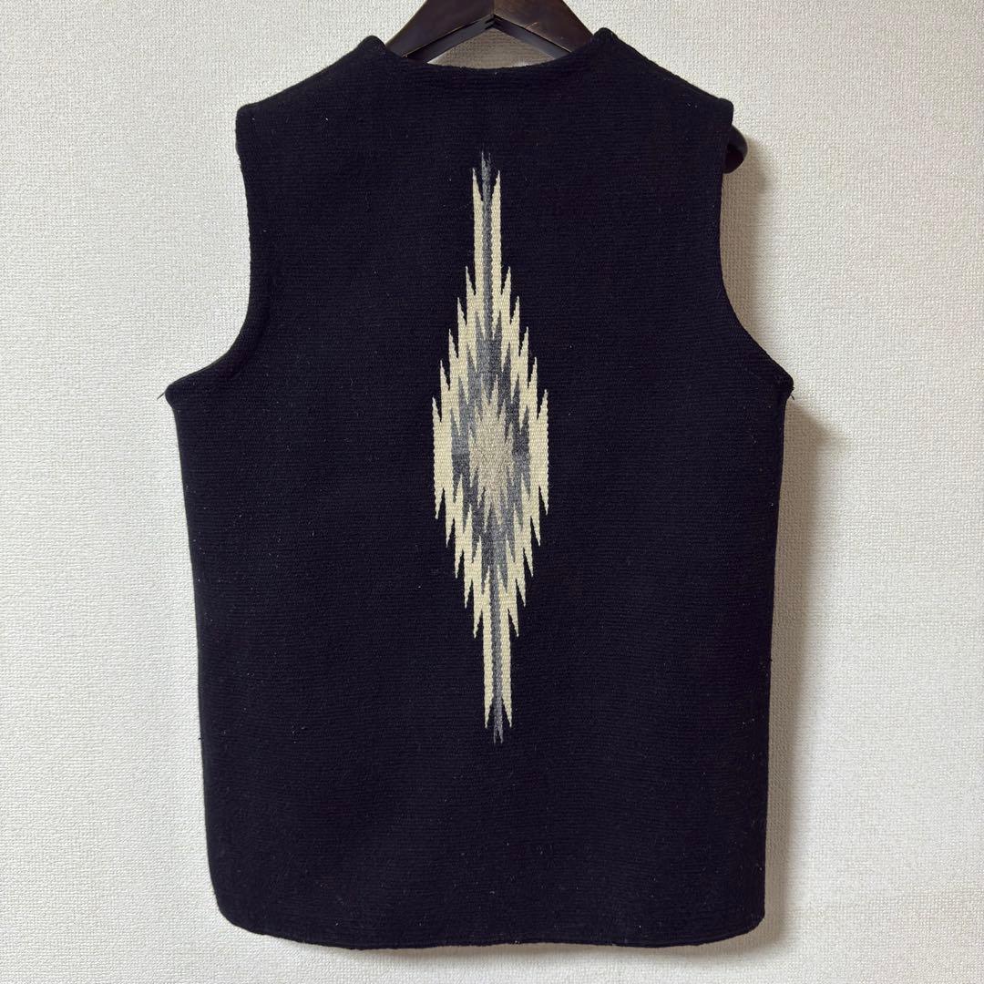 【美品】CENTINELA センチネラ チマヨベスト ブラック ロング 4ボタン