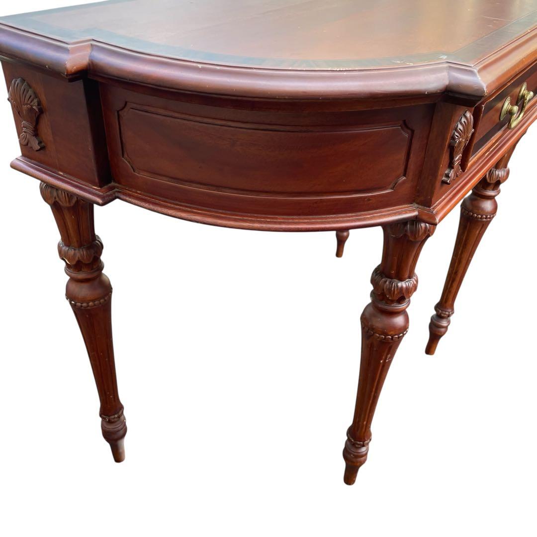 英国アンティーク コンソールテーブル　飾り台　花台　電話台 引き出し付き