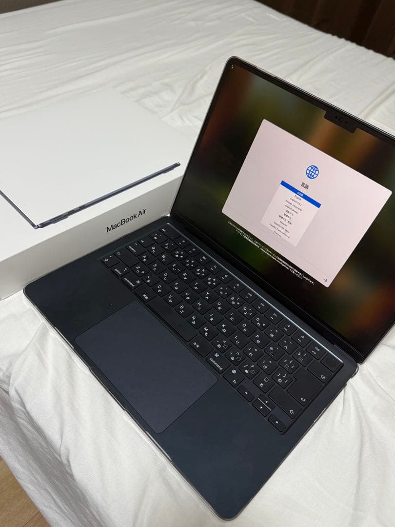 【美品】MacBook Air M2 ミッドナイト　8GBメモリ　512GB