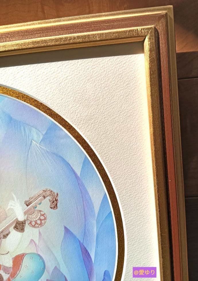 草場一壽♦真作ジクレ♦サラスバヴァティー⭐直筆サイン⭐落款⭐ナンバー⭐メッセージ