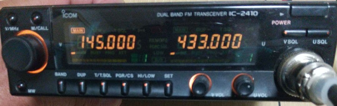 アマチュア無線 i COM 144/430デュアルバンド