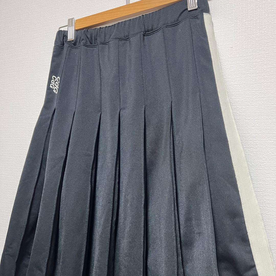 コムデギャルソンロゴラインジャージプリーツスカートCOMMEdesGARCONS