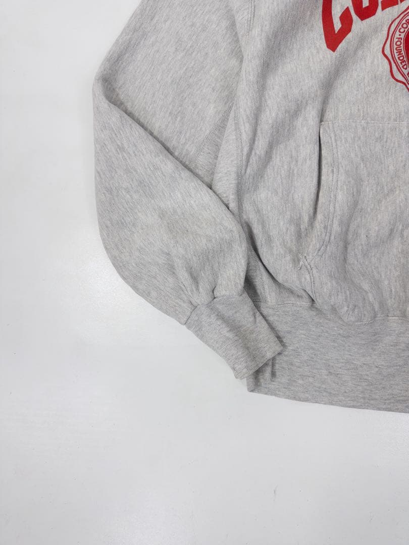 90s USA製 MVP 2段プリント リバースウィーブ　フーディ パーカー