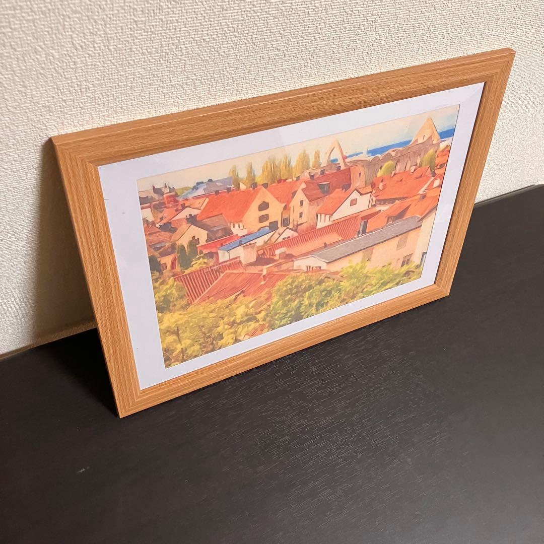 ジブリアート11魔女の宅急便より「GOT LAND」32.7㎝×24.0㎝額装品