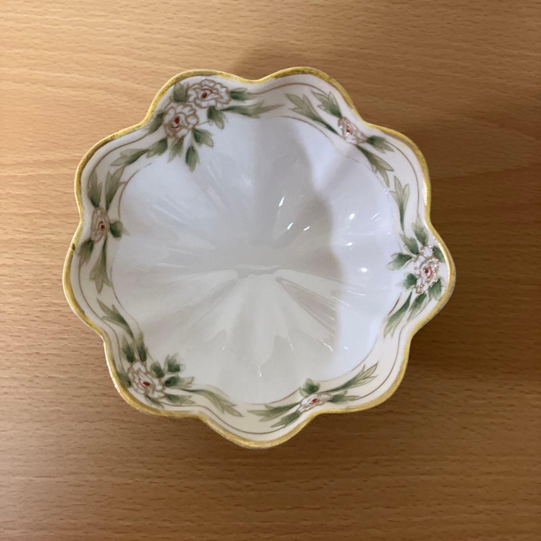 3. オールドノリタケ、M Nippon印　ボウル、ソーサー、スプーンのトリオ