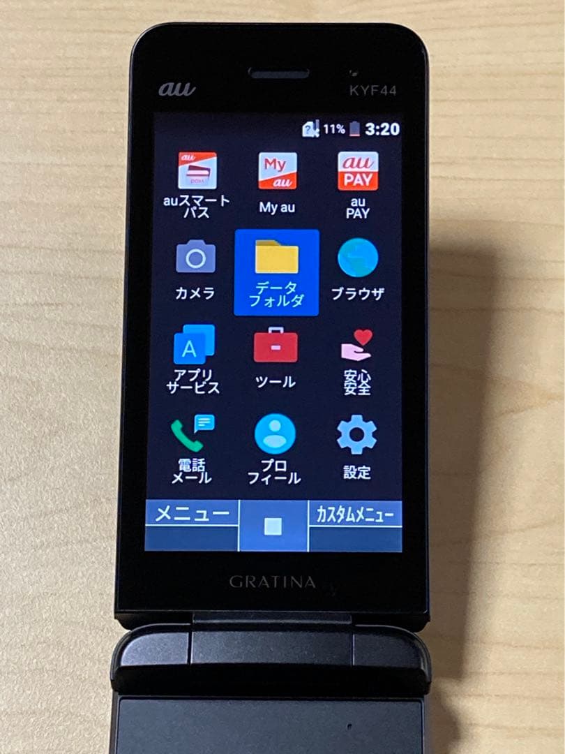 使用少 美品 GRATINA KYF44 au SIMフリー 法人 U1