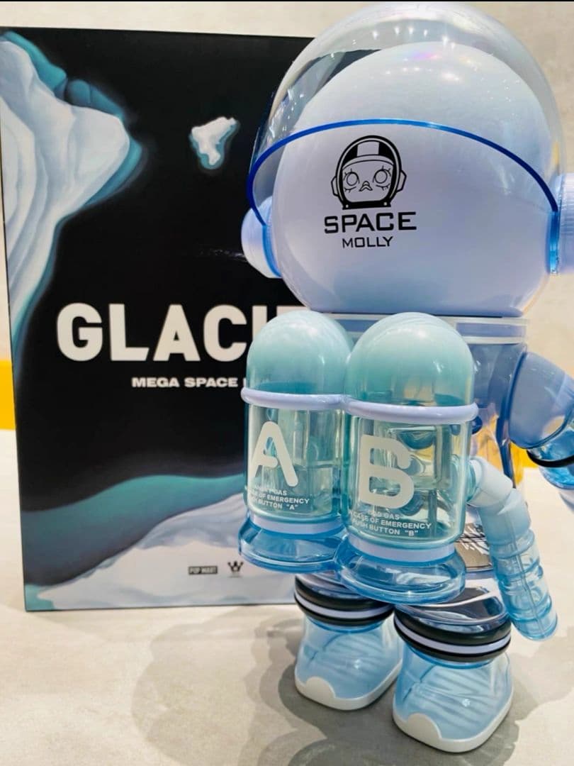 その他 POPMART MEGA SPACE MOLLY SOFT DRINKSBLUE