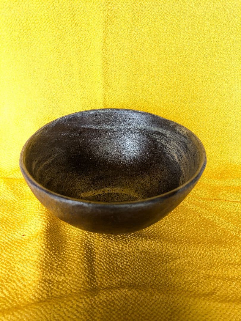 石彫茶碗、抹茶茶碗、石彫刻茶碗、安山岩茶碗、倉田辰彦作、日本製