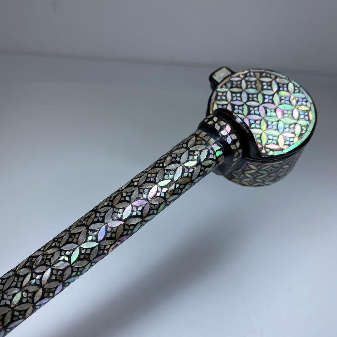 古銅　極上螺鈿　矢立　トコト　229g 東里7-0402☆2F