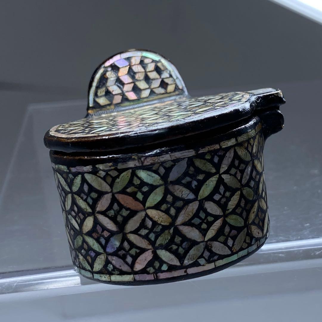 古銅　極上螺鈿　矢立　トコト　229g 東里7-0402☆2F