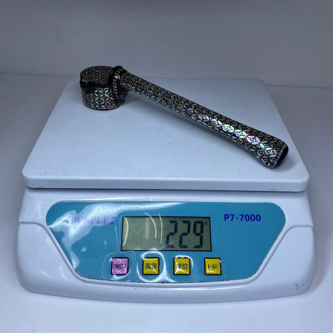 古銅　極上螺鈿　矢立　トコト　229g 東里7-0402☆2F