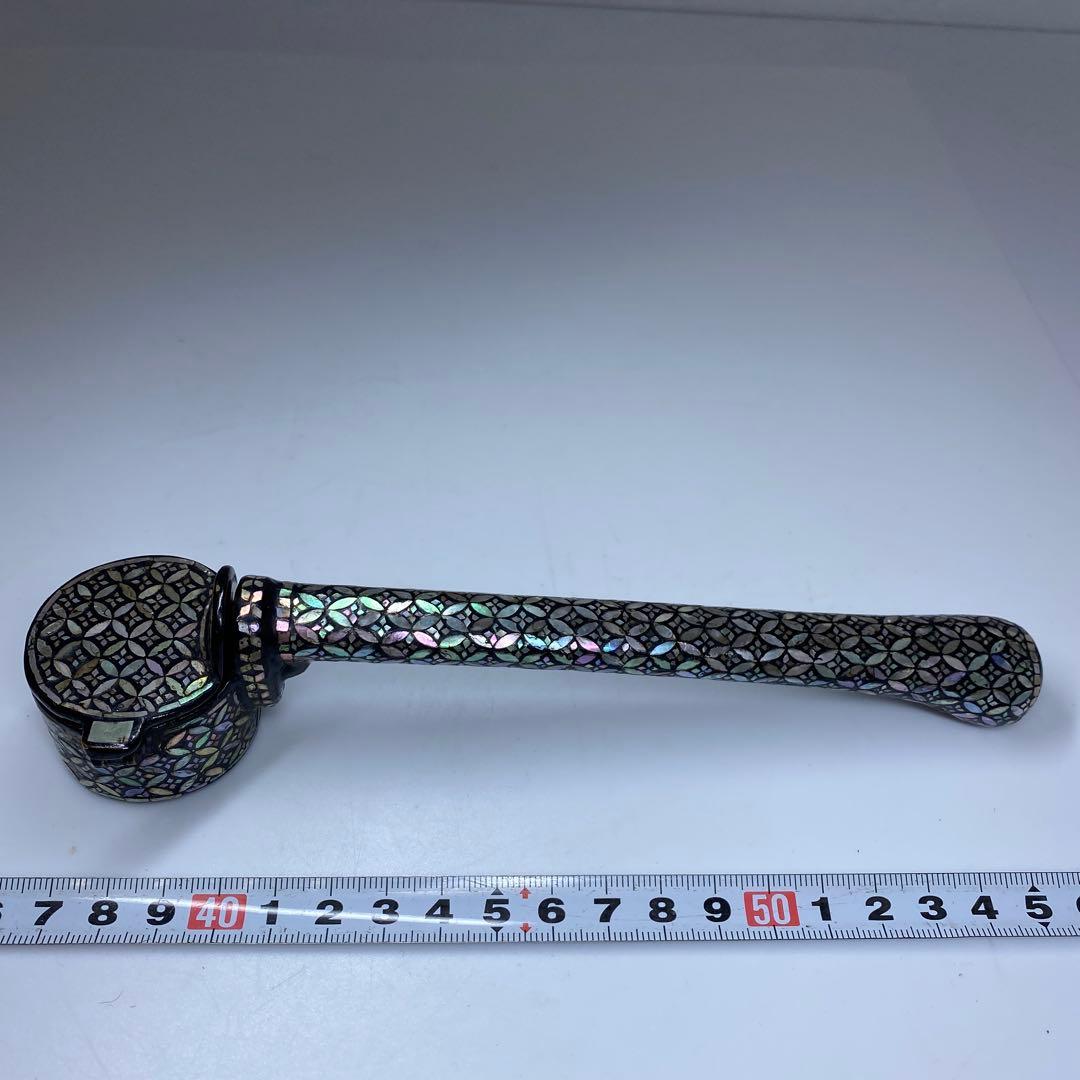 古銅　極上螺鈿　矢立　トコト　229g 東里7-0402☆2F