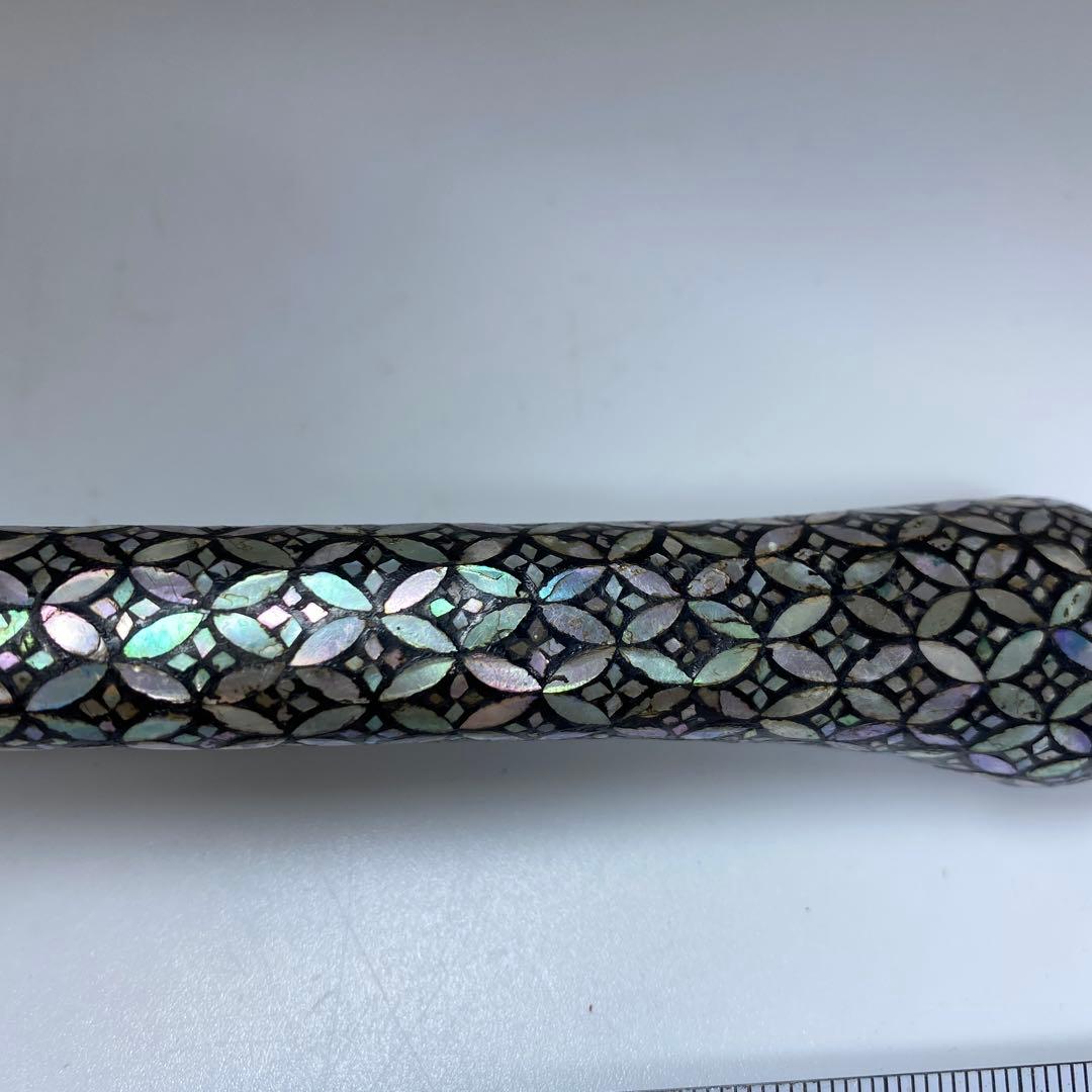 古銅　極上螺鈿　矢立　トコト　229g 東里7-0402☆2F