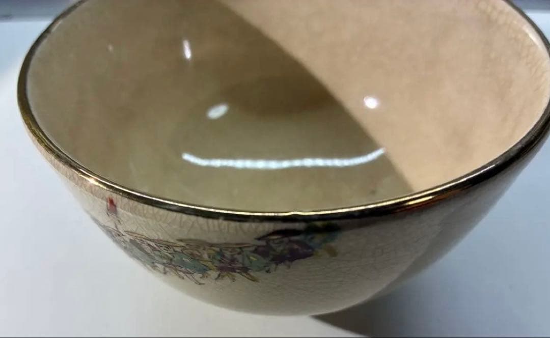 【骨董品・古道具・アンティーク】大名行列・茶碗★大きな破損無し