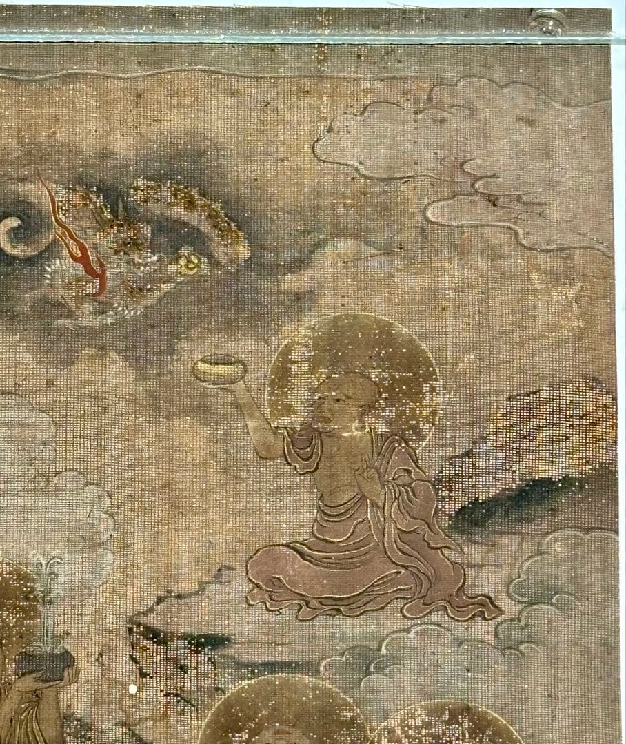 「十六羅漢図」江戸時代筆 1枚|仏教美術 仏像 和本 古画 日本画 中国美術