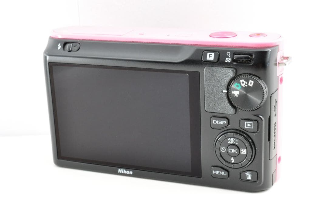 美品　Nikon 1 J1 ピンク ショット数2203回　ミラーレス 一眼