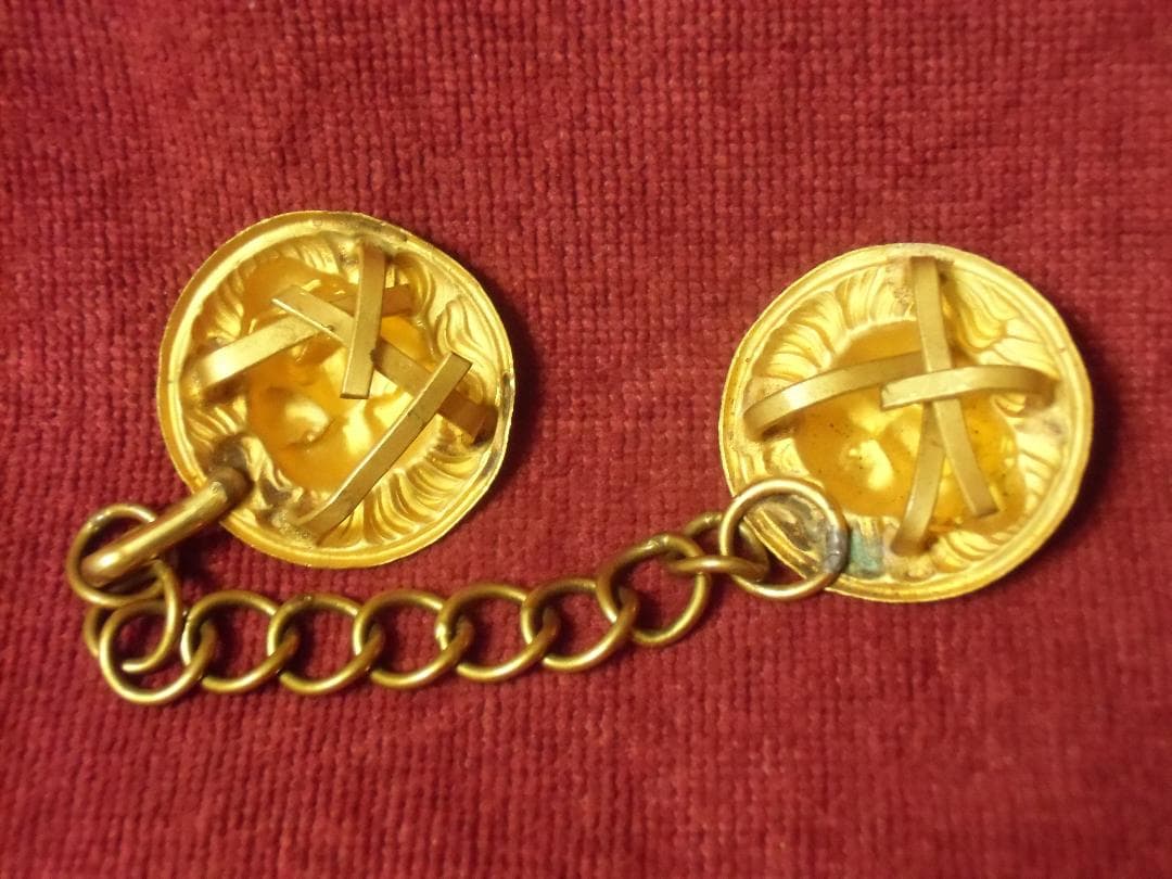 ⊞ドイツ軍＊海軍＊将官/将校用ケープ留め具/金具（実物）