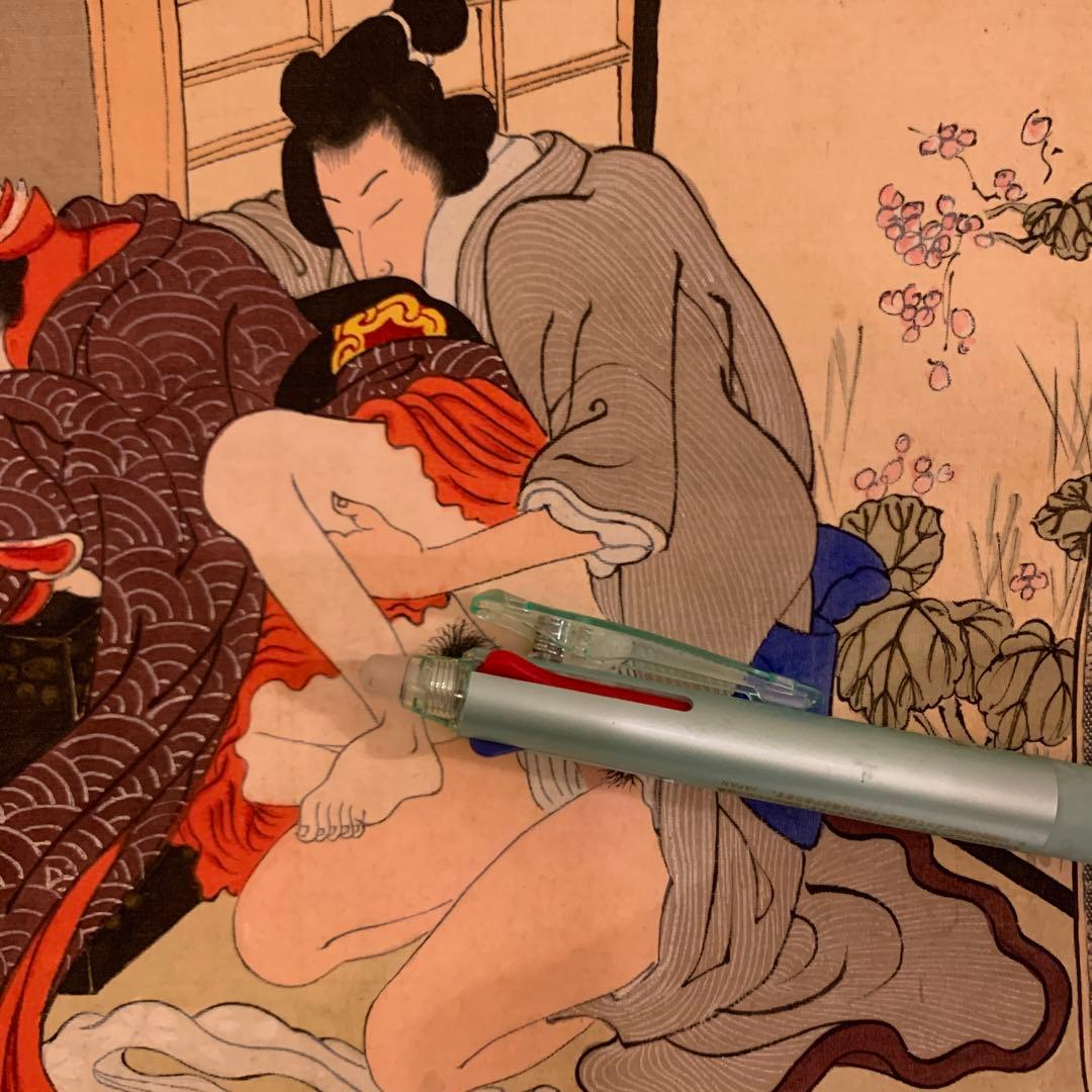 挂軸  春画 纸本