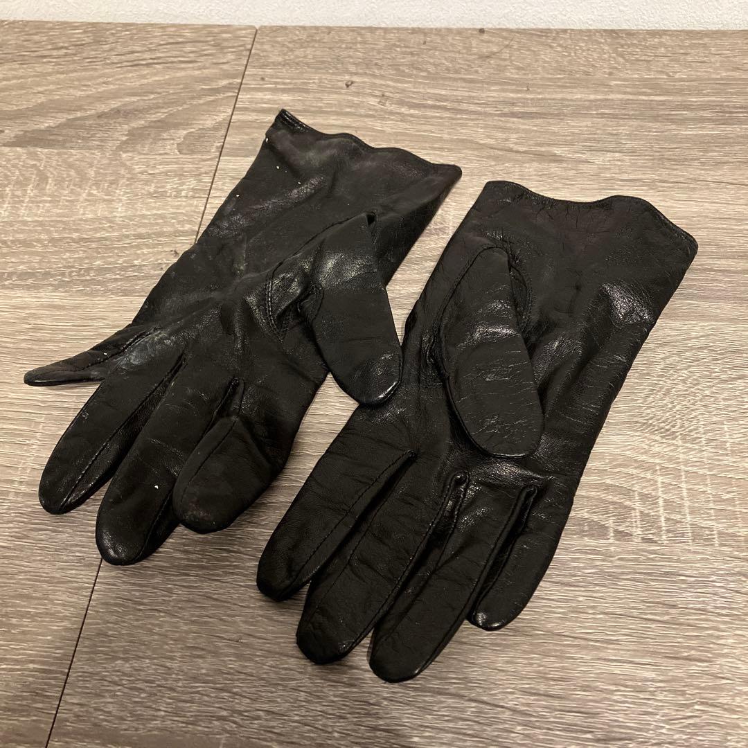 希少 ジャンポールゴルチエ ドラゴン刺繍 レザーグローブ 手袋 本革