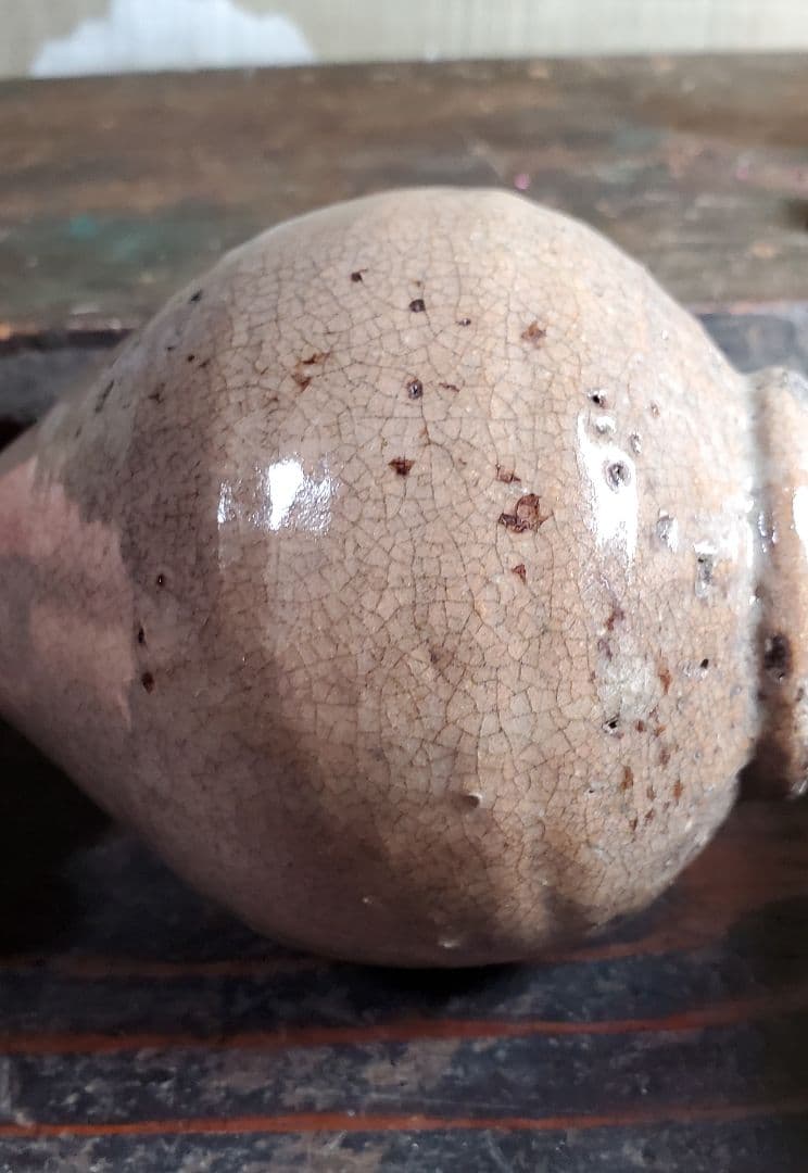 李朝 白磁 井戶酒瓶