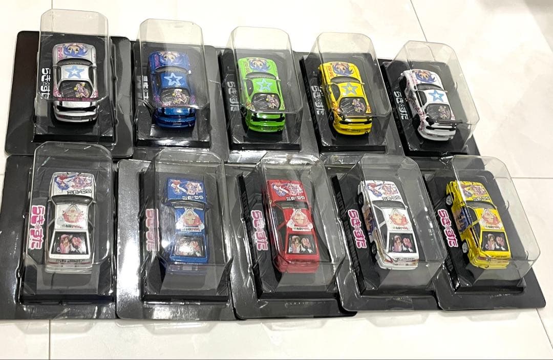 【未使用 箱有】らき⭐︎すた 痛車ミニカー 10種 らきすた アオシマミニカー