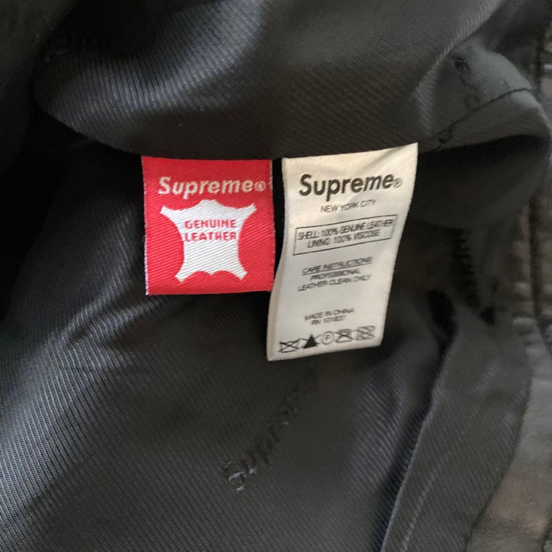 ジャケット・アウター supreme 18AW LEATHER TRUCKER JACKET