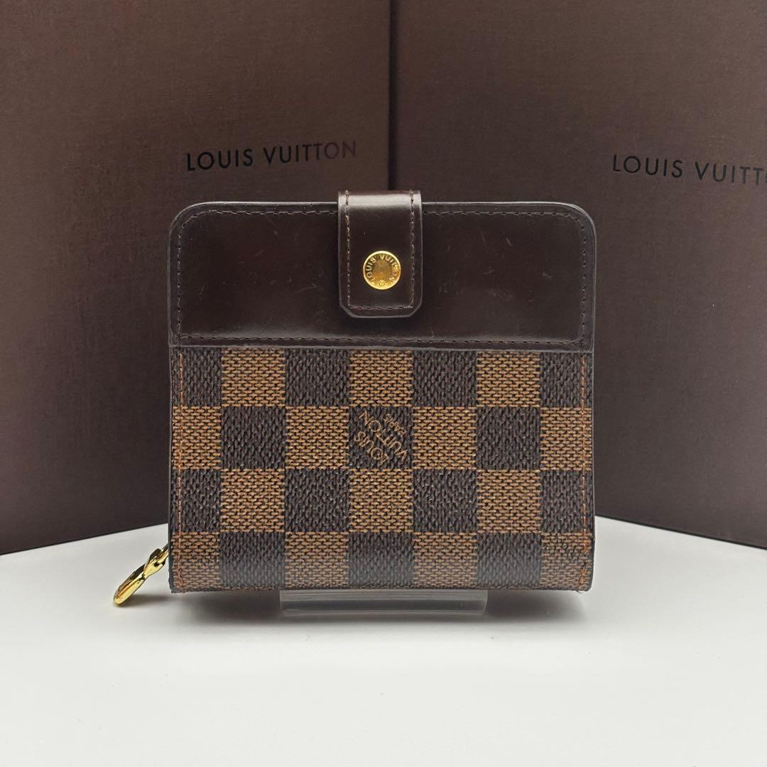 ✨美品✨ルイヴィトン✨ダミエ✨コンパクトジップ 2つ折り財布