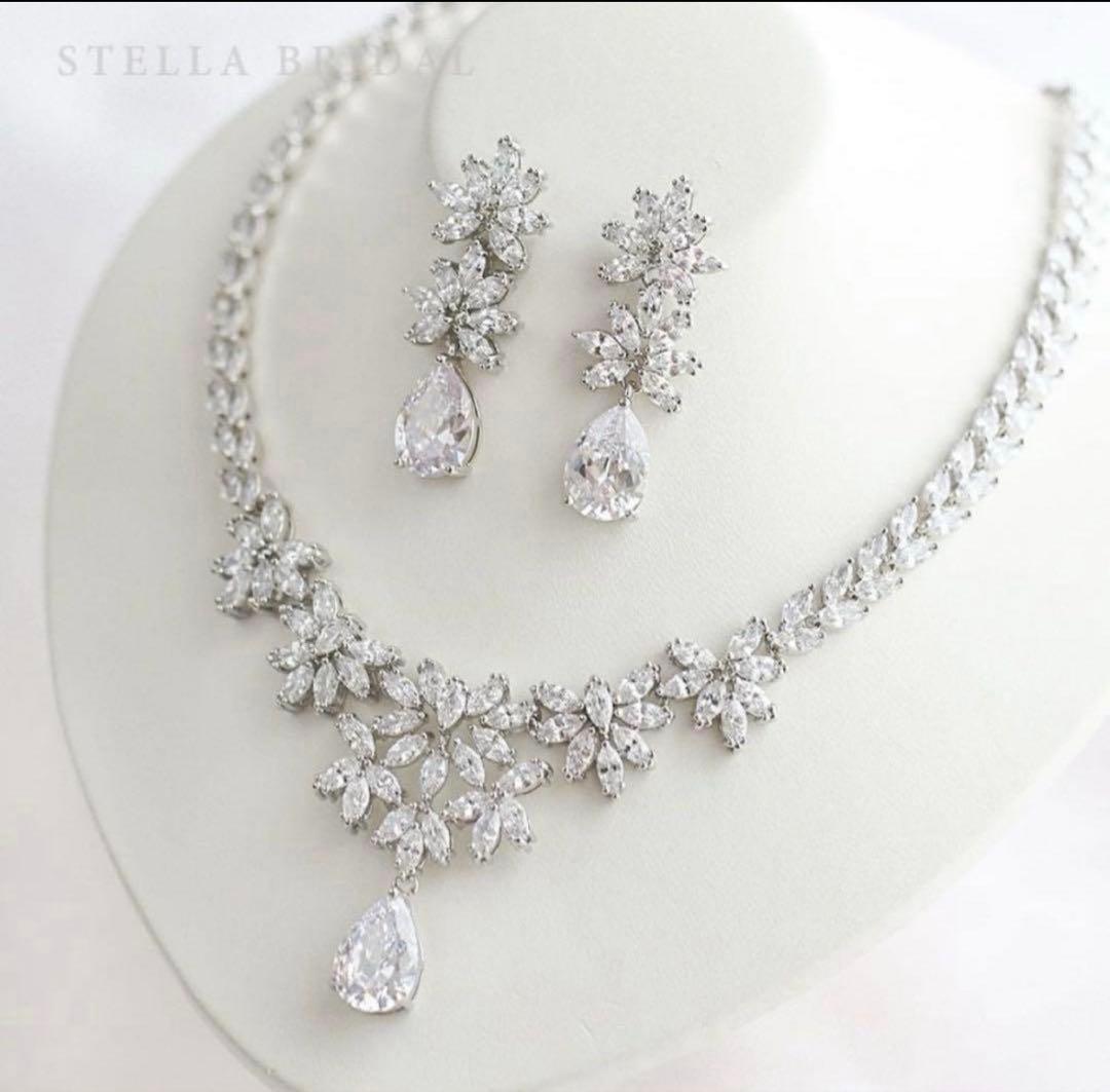 STELLA BRIDAL ネックレス イヤリング セット