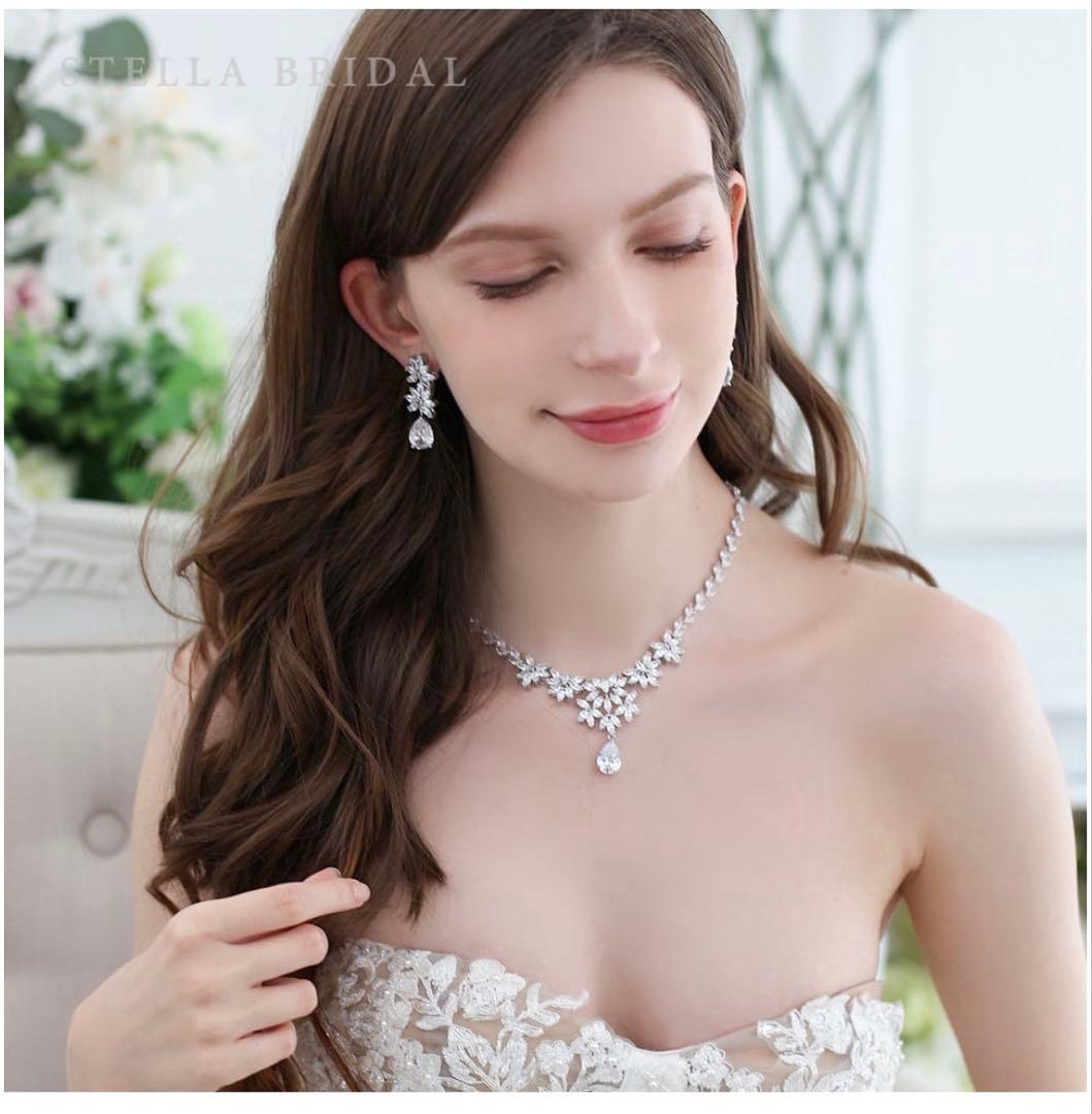 STELLA BRIDAL ネックレス イヤリング セット