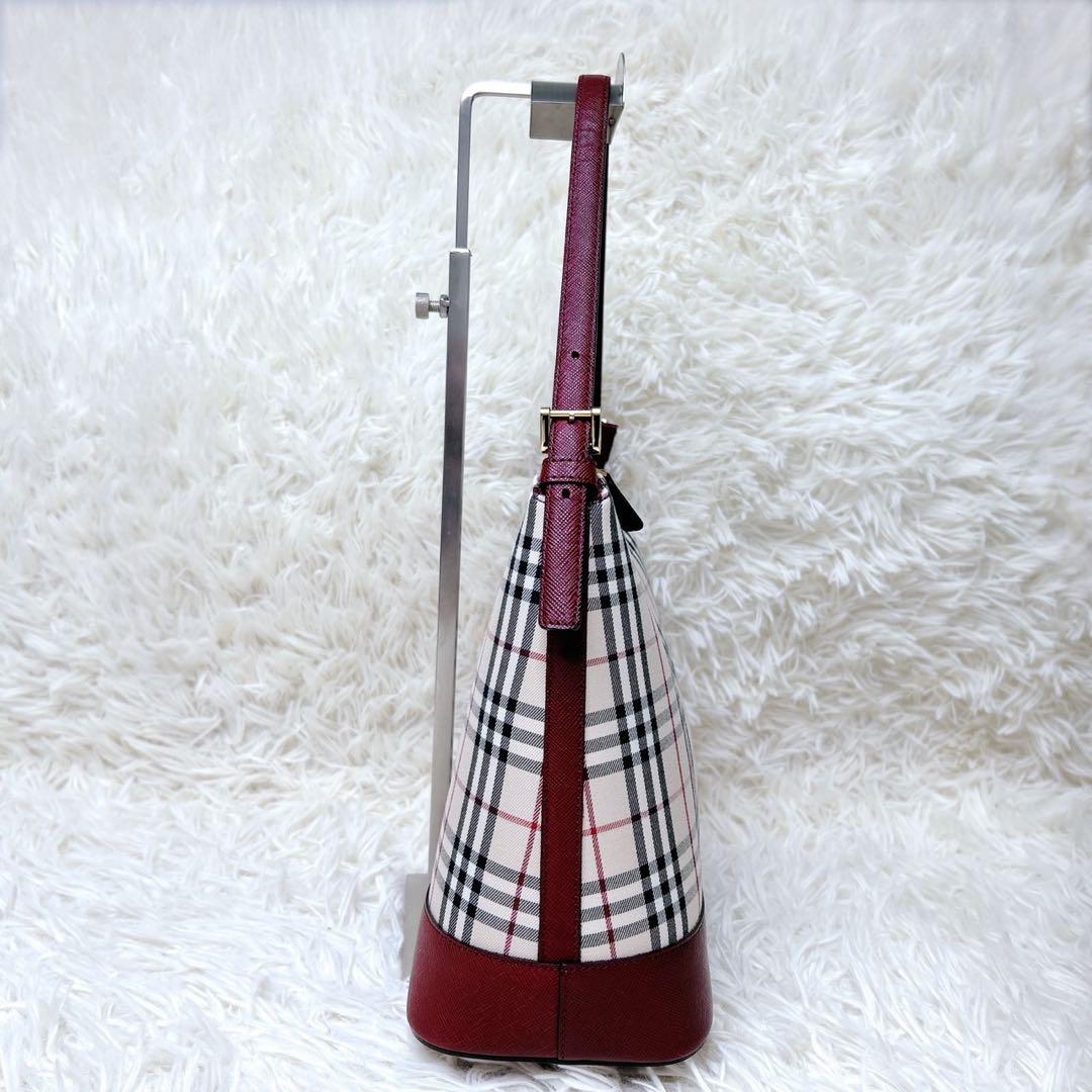 BURBERRY バーバリー ノバチェック キャンバス レザー ワンショルダー