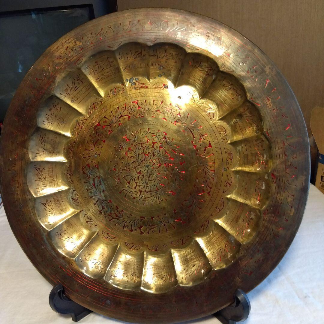 インドの絵皿　骨董品