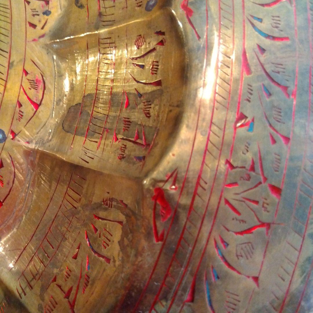 インドの絵皿　骨董品