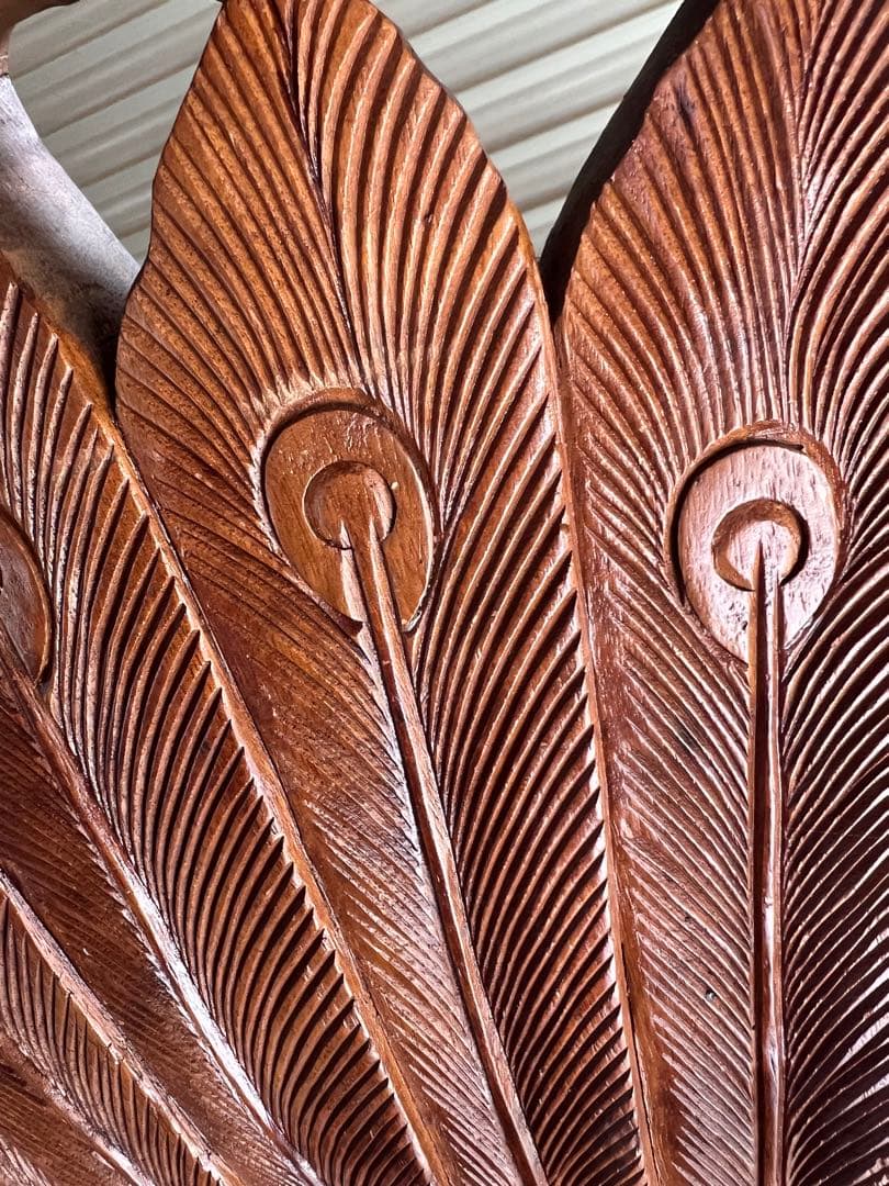 一刀彫　骨董　屋久杉　衝立