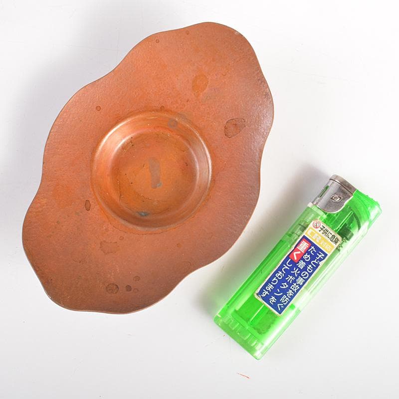 煎茶道具　素銅　木瓜式　茶托　十八客　合計約1429g　在銘　共箱　MR7539