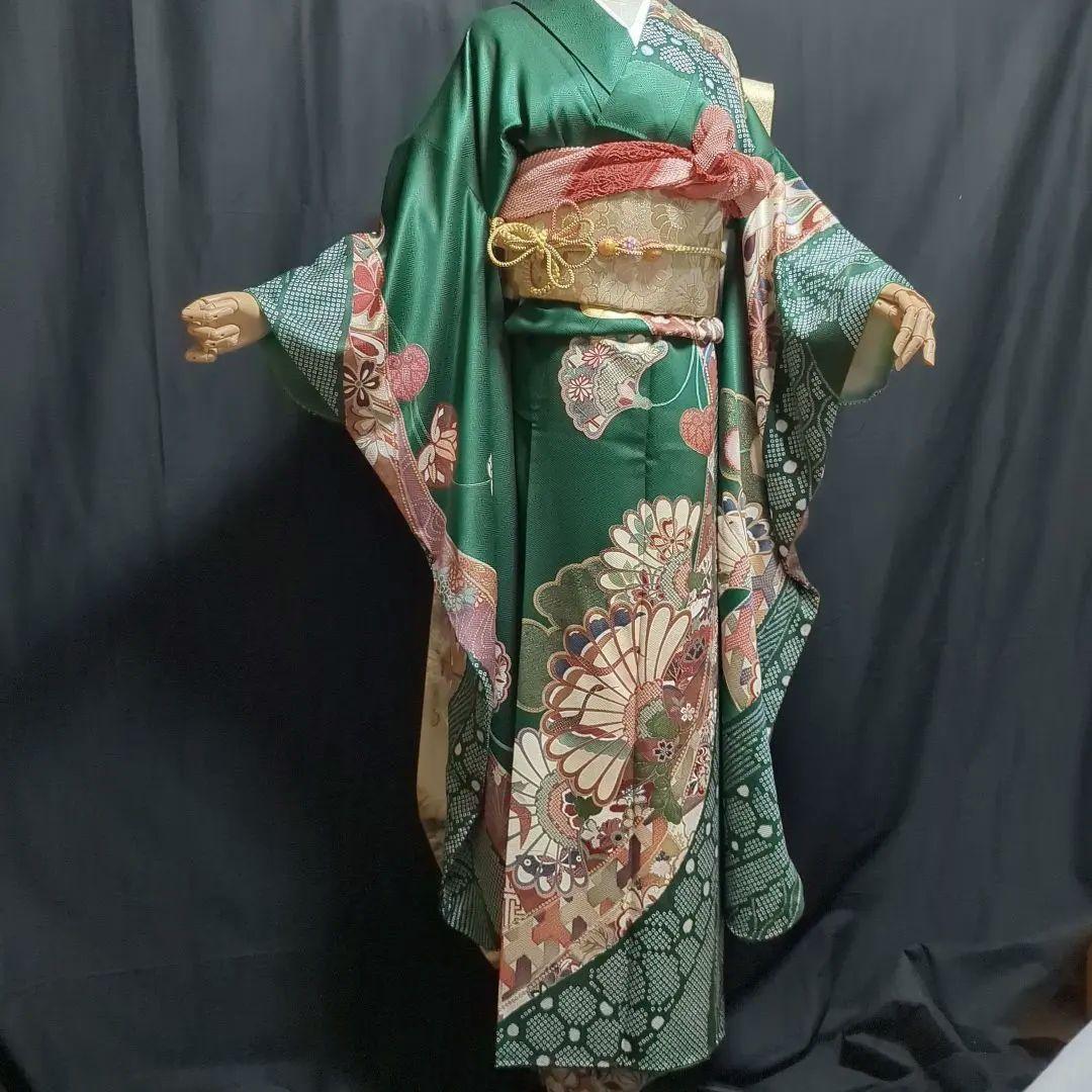 【振袖　長襦袢　帯　帯締め　帯揚げフルセット！】　成人式　結婚式