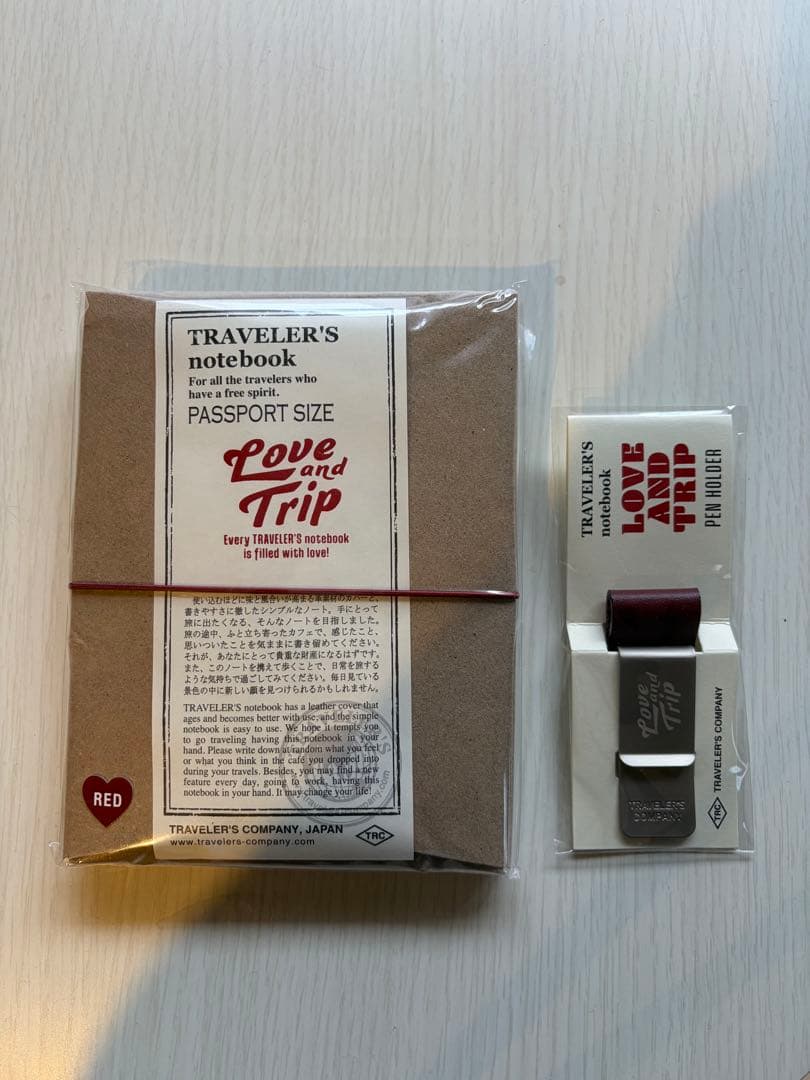 トラベラーズノート パスポートサイズ レッド