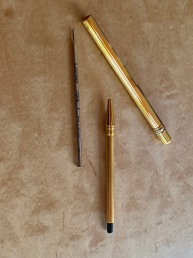 Cartier カルティエ トリニティ ツイスト式ボールペン インク黒ゴールド