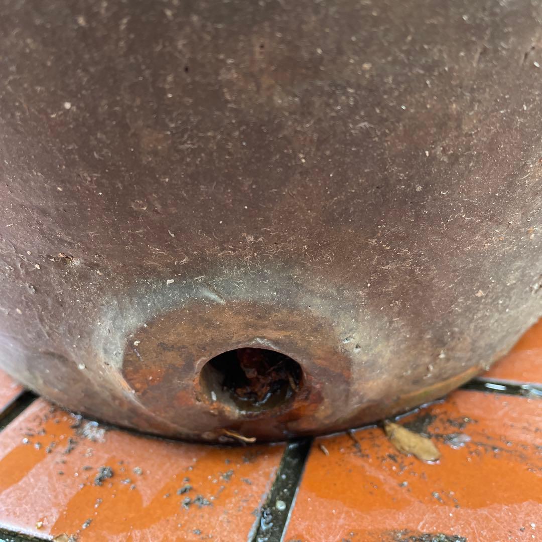 ⑤大甕　おおがめ　甕　カメ　十一が２つで22？、水甕　ガーデニング　金魚　メダカ