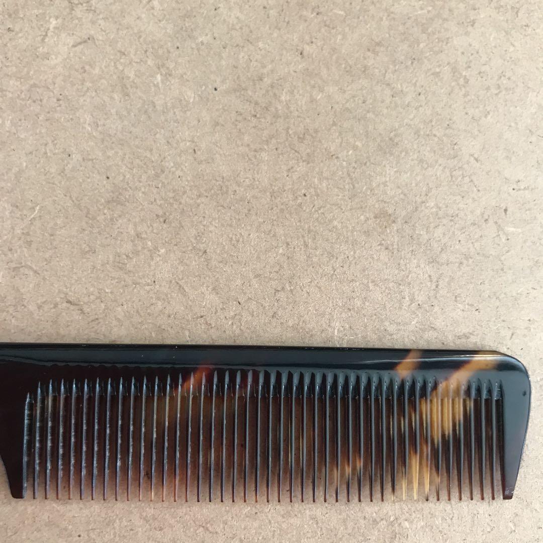 ビンテージ　　本鼈甲リングコーム　　未使用美品