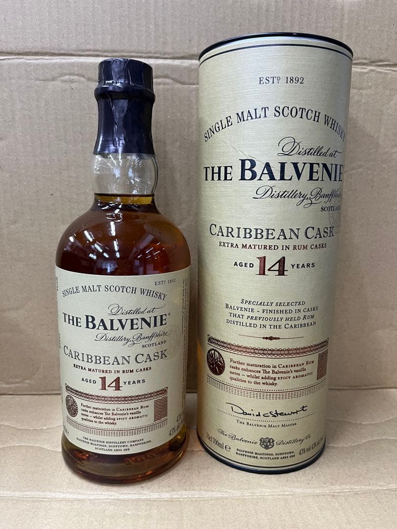 ザ バルヴェニー14年 カリビアンカスク43% 700ml 並行品