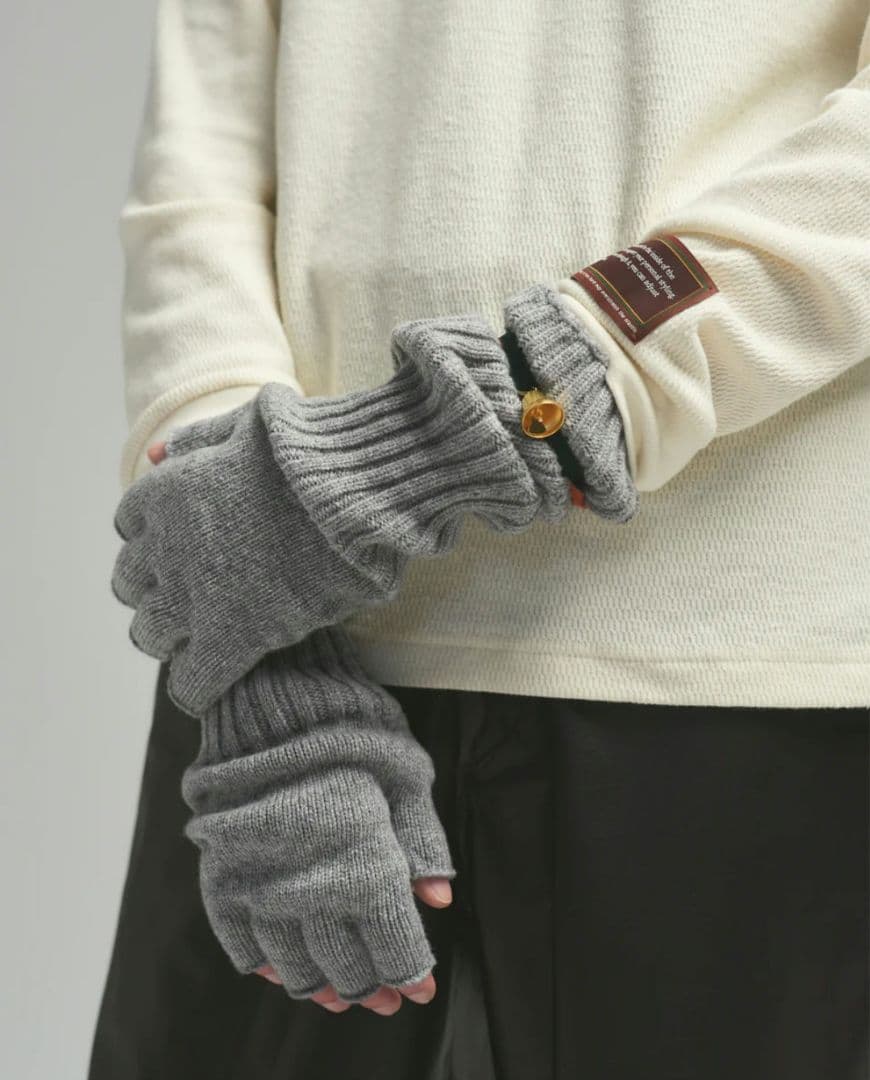 小物 25AW BED J.W FORD FiveFingersGlove Gray