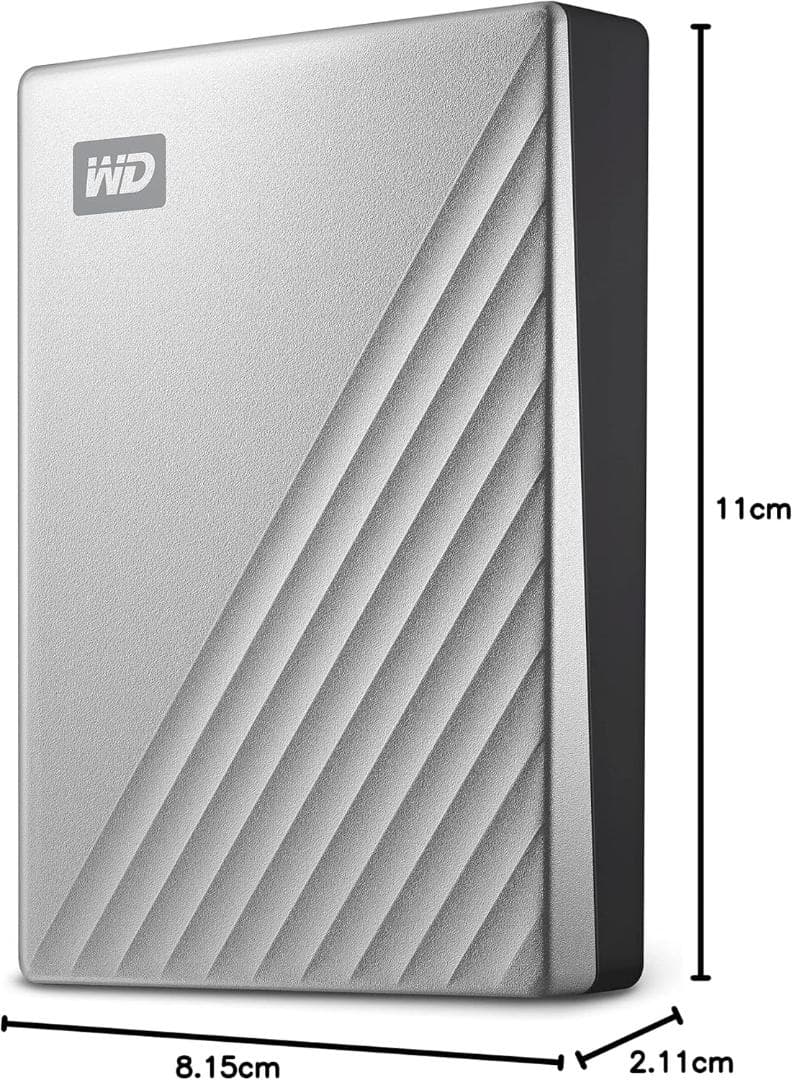 ウエスタンデジタル Mac用ポータブルHDD 5TB USB Type-C