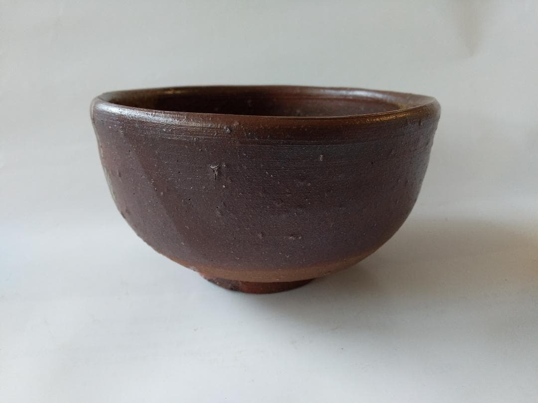 備前焼 藤原建 作 備前 茶碗 共箱 栞 茶道具 抹茶碗 新品 未使用 です