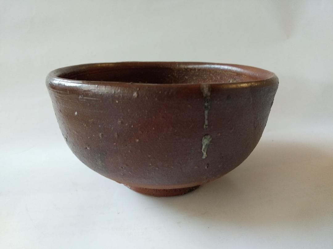 備前焼 藤原建 作 備前 茶碗 共箱 栞 茶道具 抹茶碗 新品 未使用 です