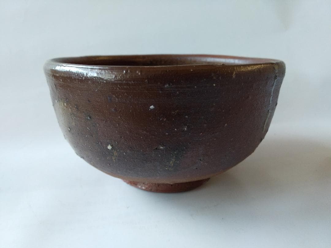 備前焼 藤原建 作 備前 茶碗 共箱 栞 茶道具 抹茶碗 新品 未使用 です