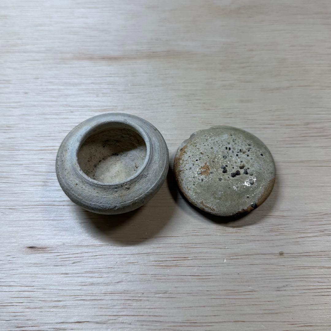 古瀬戸 小壷 蓋物 鎌倉時代 山茶碗 古美術 骨董 古常滑 古信楽 古美濃