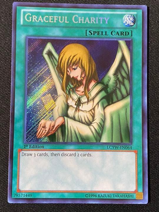 【美品】遊戯王 英語版 天使の施し 1st シークレット LCYW-EN064